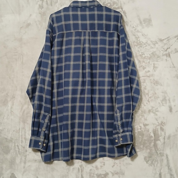 Wrangler Rugged Wear Long Sleeve Shirt Size 3XL Plaid Button Down Workwear - Picture 5 of 10